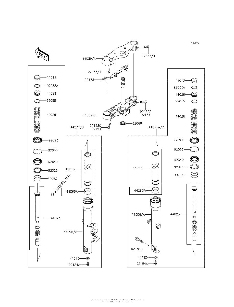 Diagrama de FRONT FORK