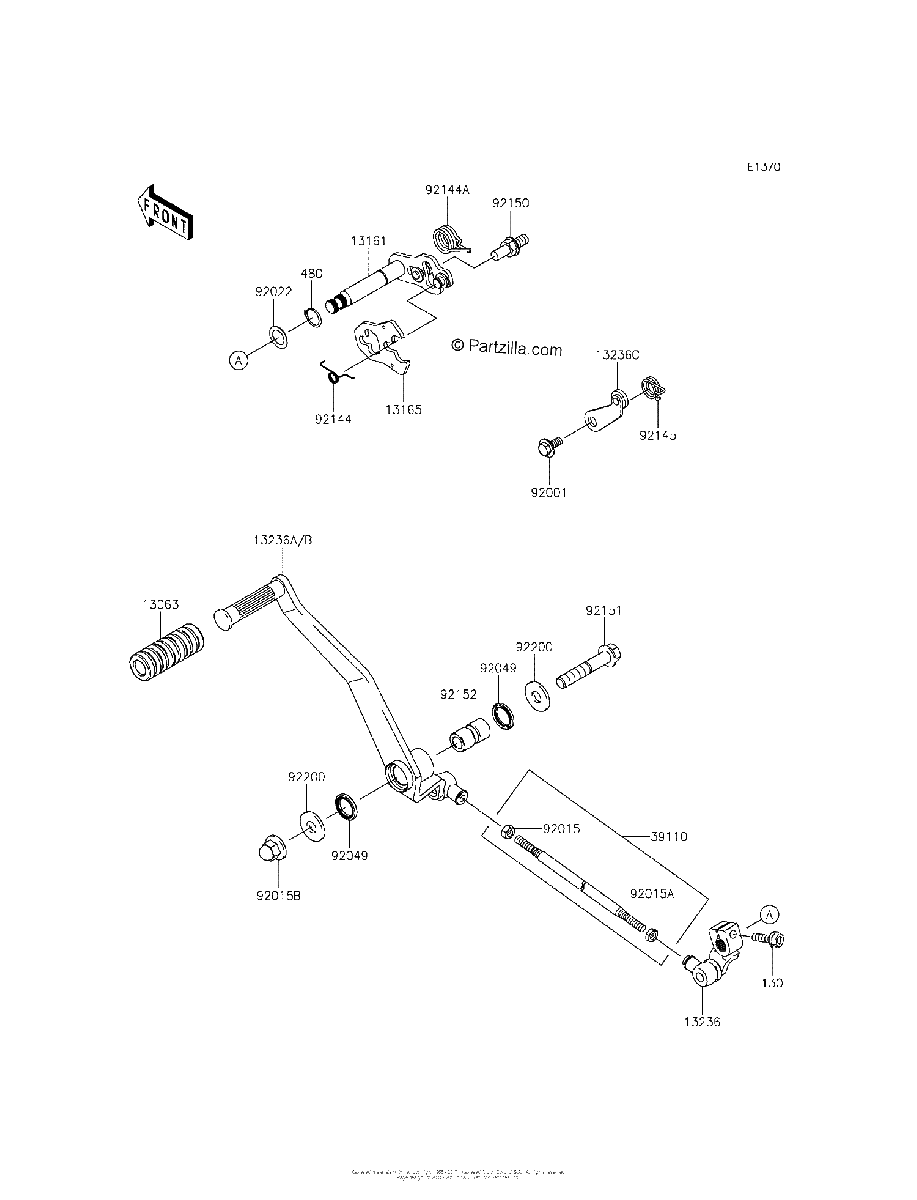 Diagrama de GEAR CHANGE MECHANISM