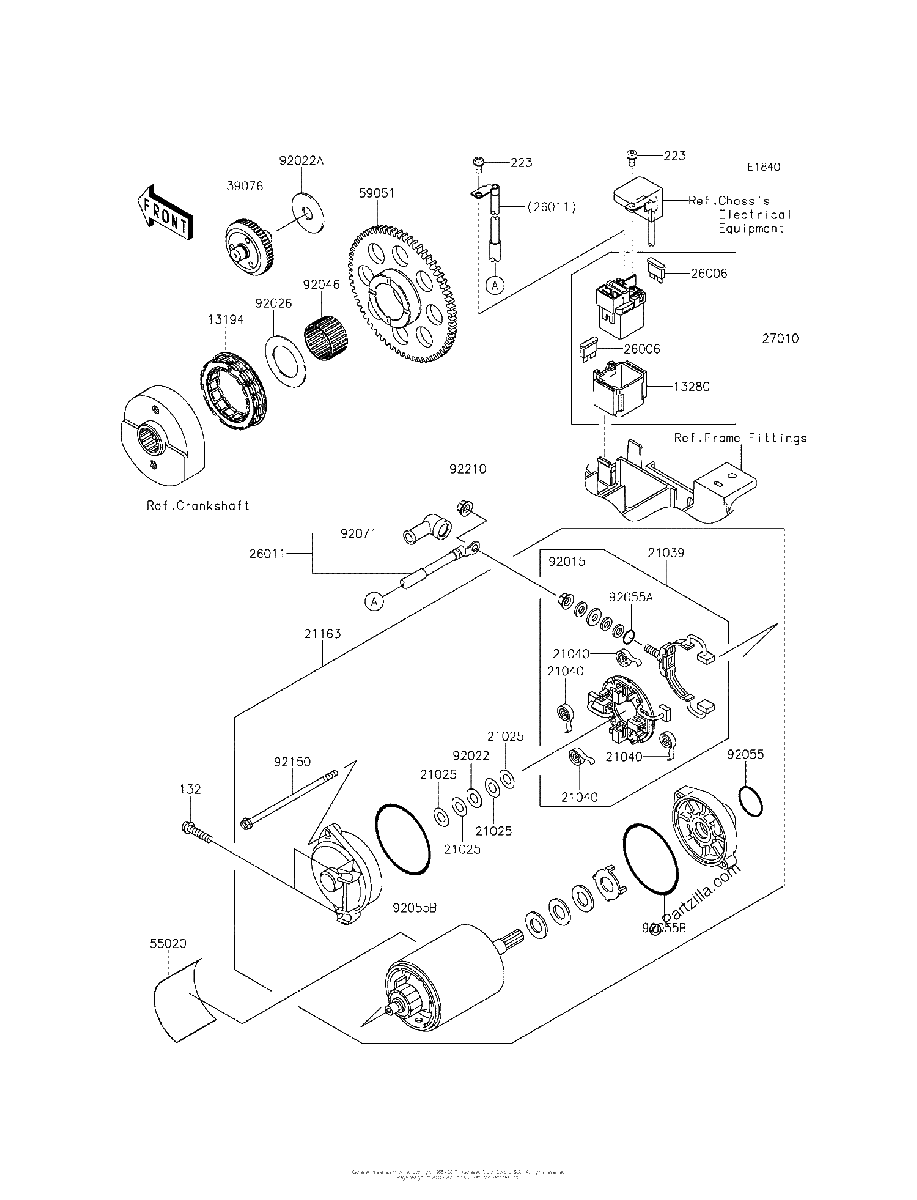 Diagrama de STARTER MOTOR