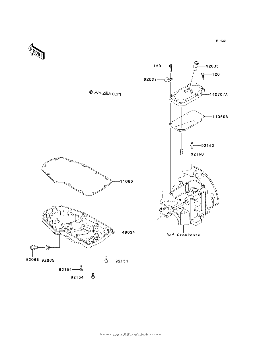 Diagrama de BREATHER COVER OIL PAN