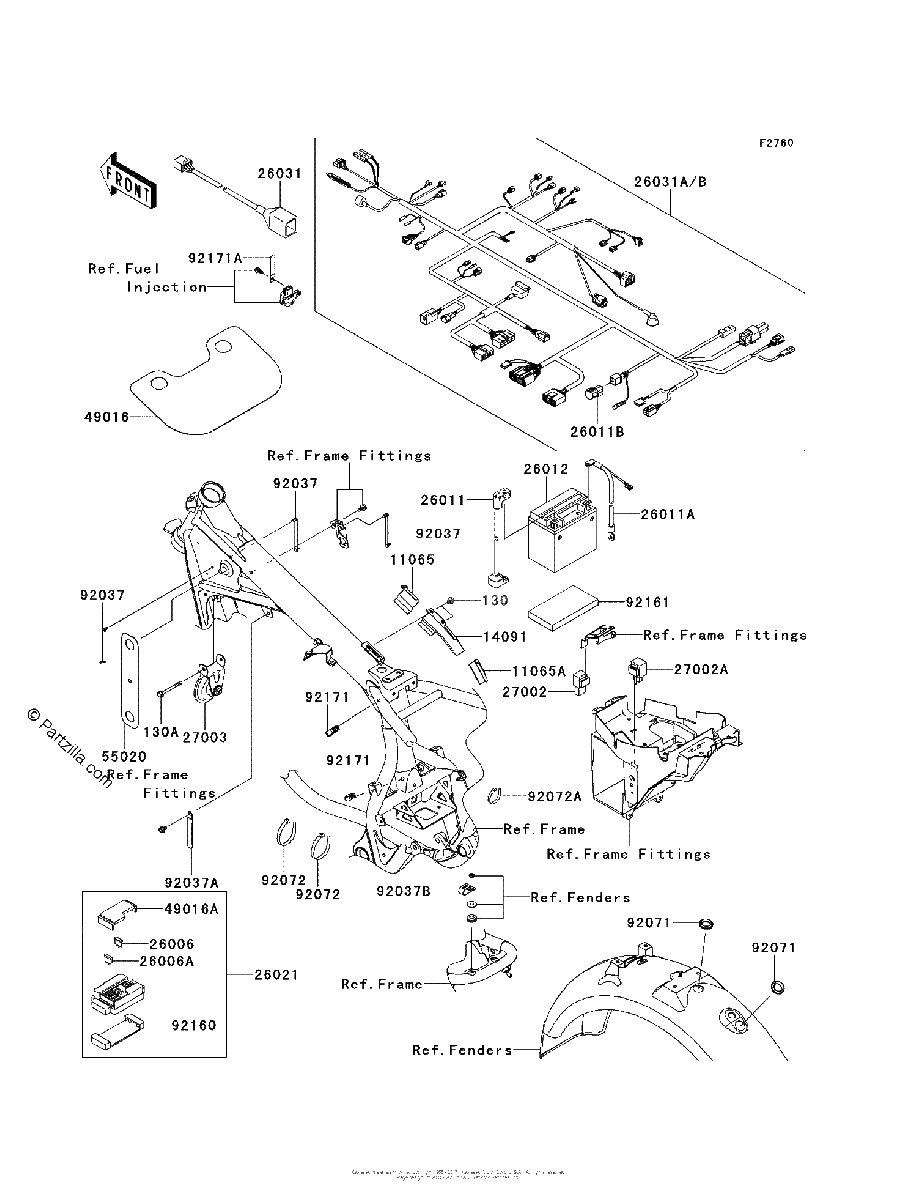 Diagrama de CHASSIS ELECTRICAL EQUIPMENT