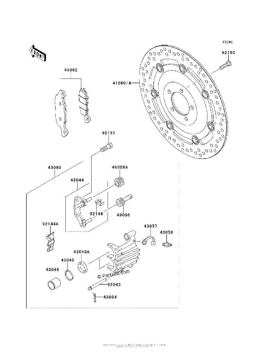 Diagrama de FRONT BRAKE