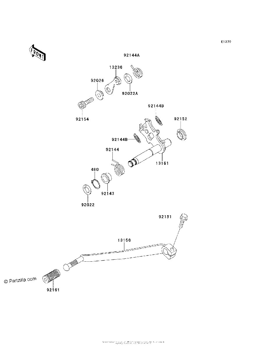 Diagrama de GEAR CHANGE MECHANISM