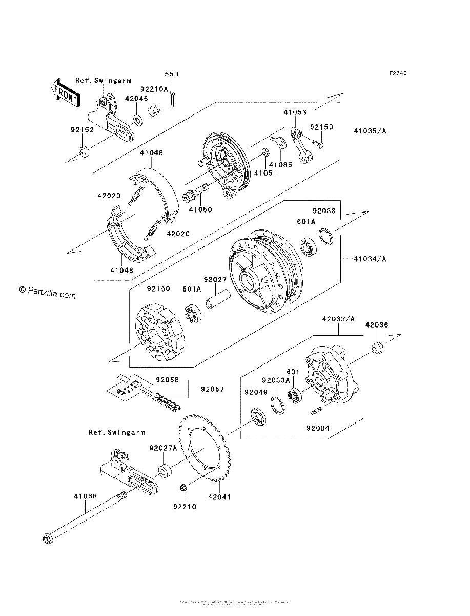 Diagrama de REAR HUB