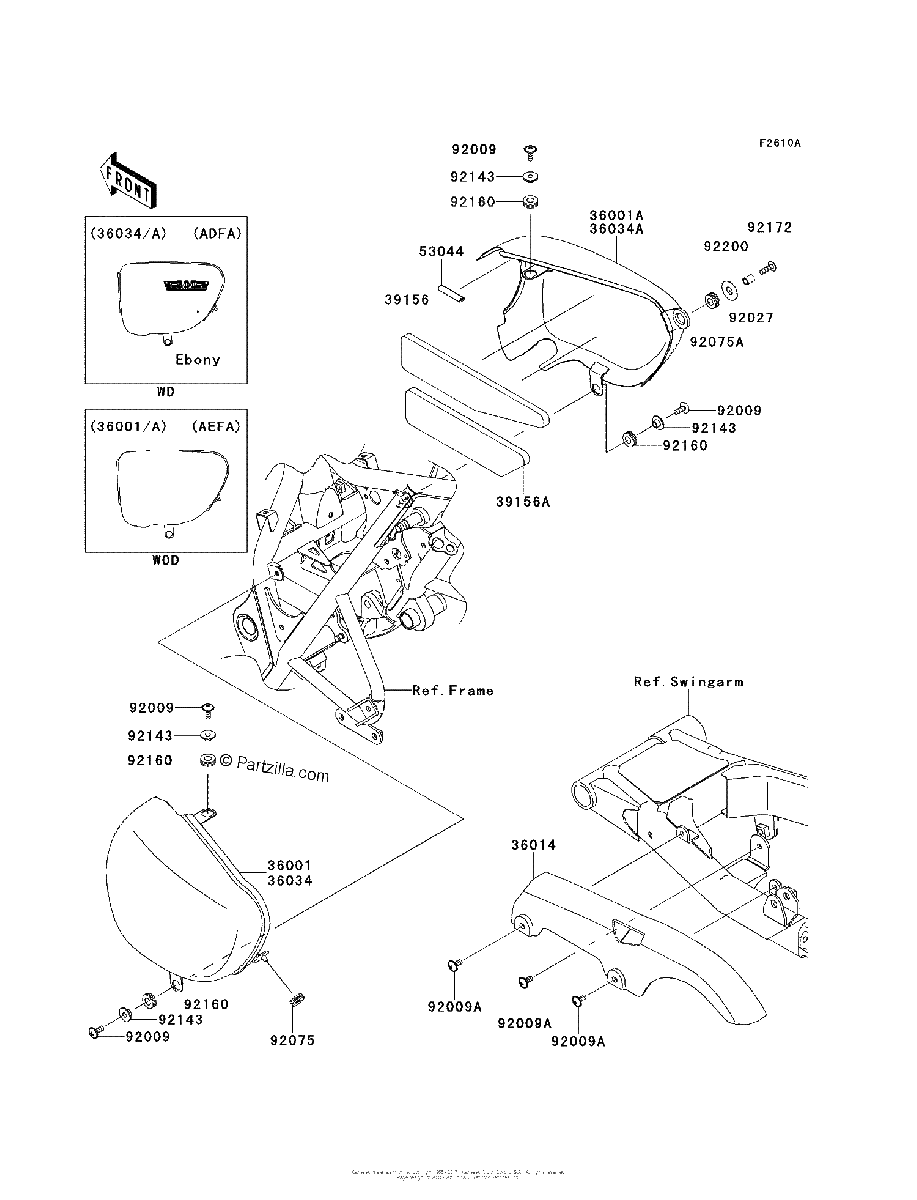 Diagrama de SIDE COVERS CHAIN COVER ADFA AEFA