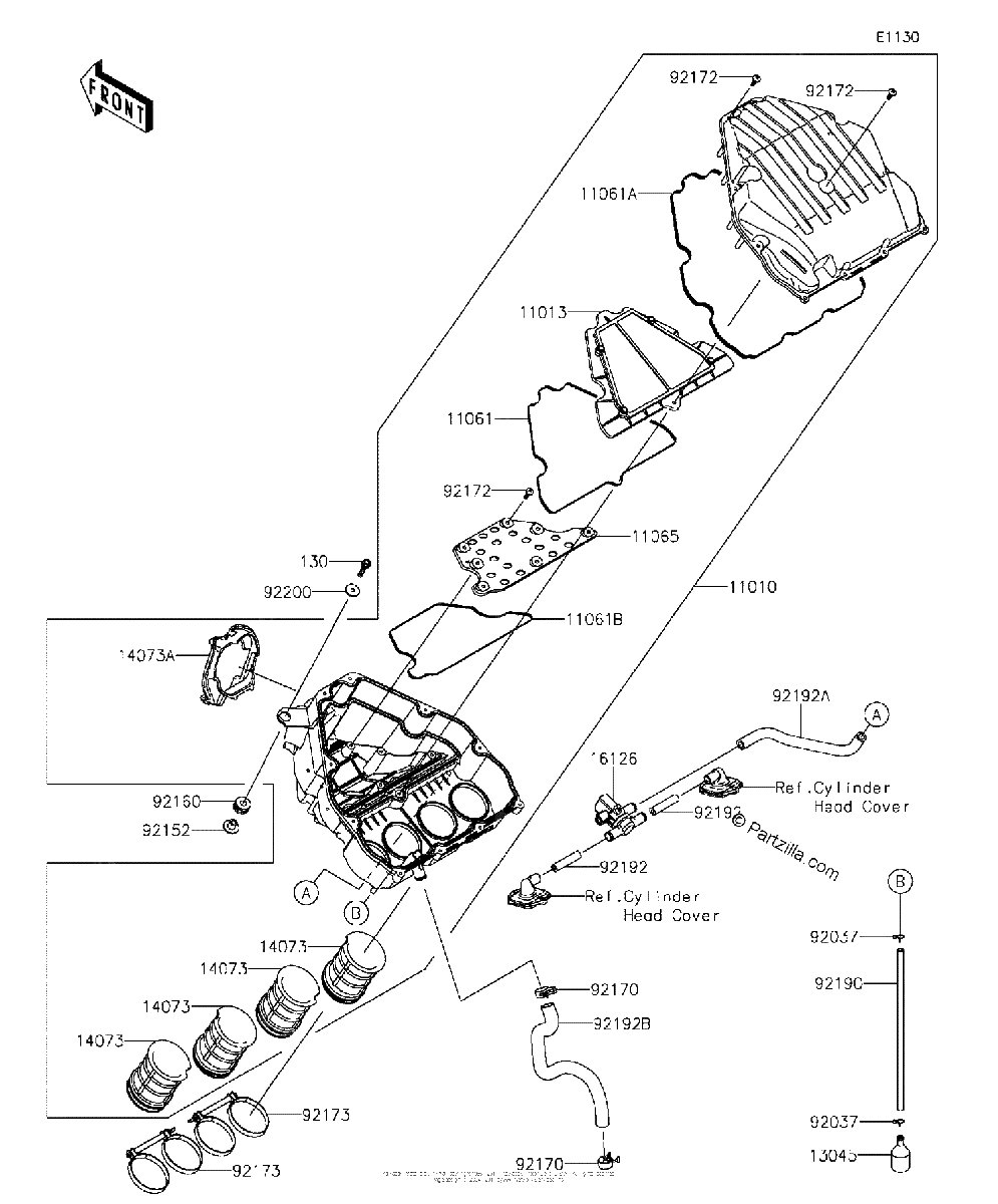 Diagrama de AIR CLEANER