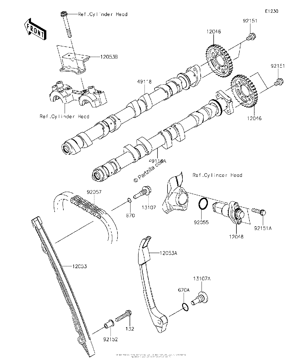 Diagrama de CAMSHAFT S TENSIONER