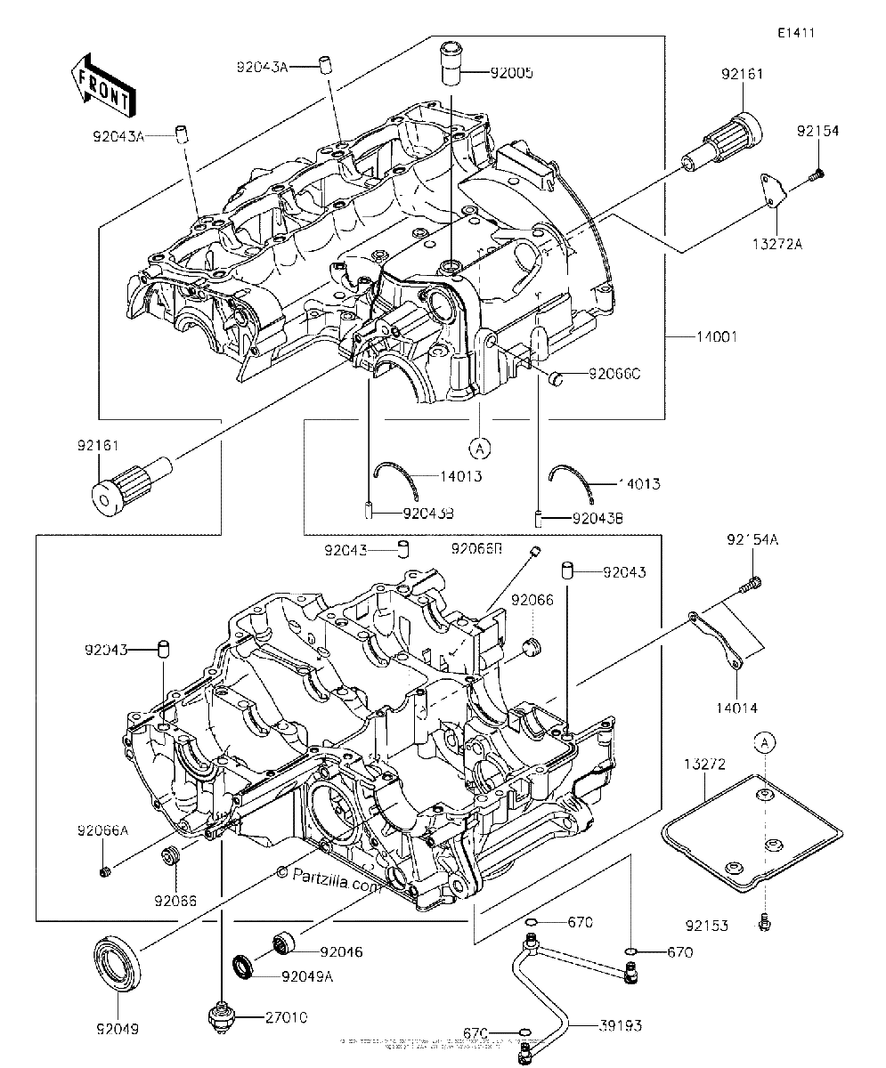 Diagrama de CRANKCASE