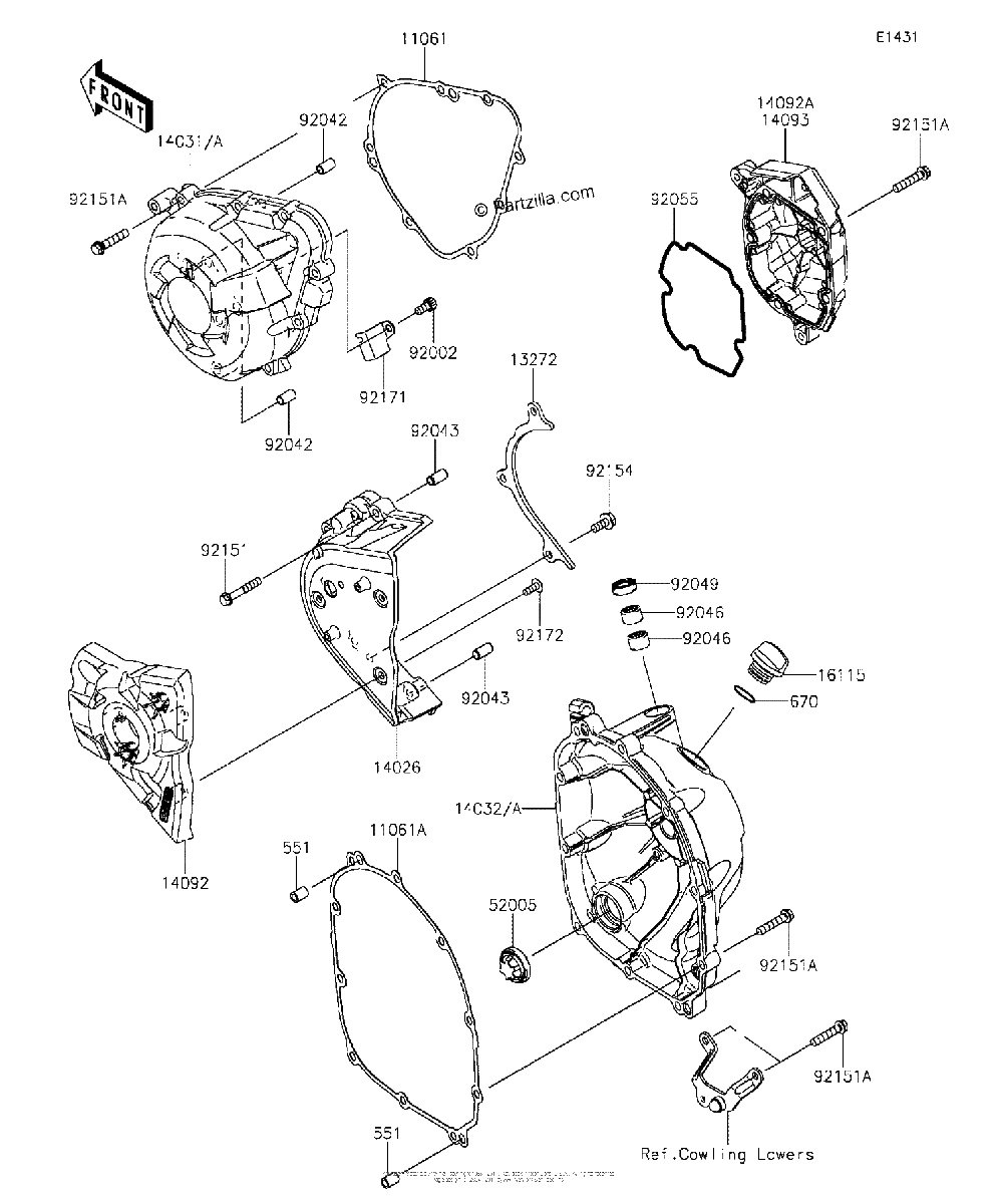 Diagrama de ENGINE COVER S