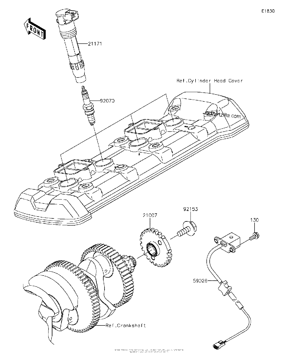 Diagrama de IGNITION SYSTEM
