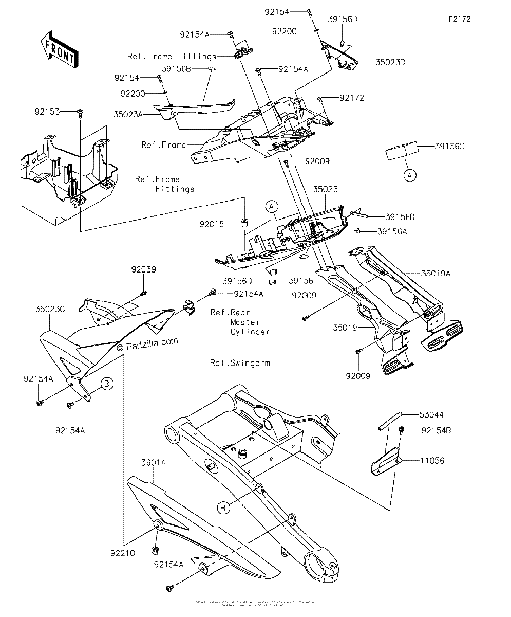 Diagrama de REAR FENDER S