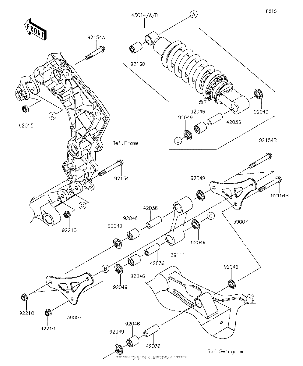 Diagrama de SUSPENSION SHOCK ABSORBER