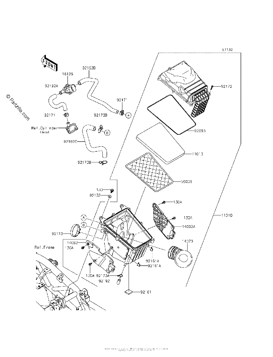 Diagrama de AIR CLEANER