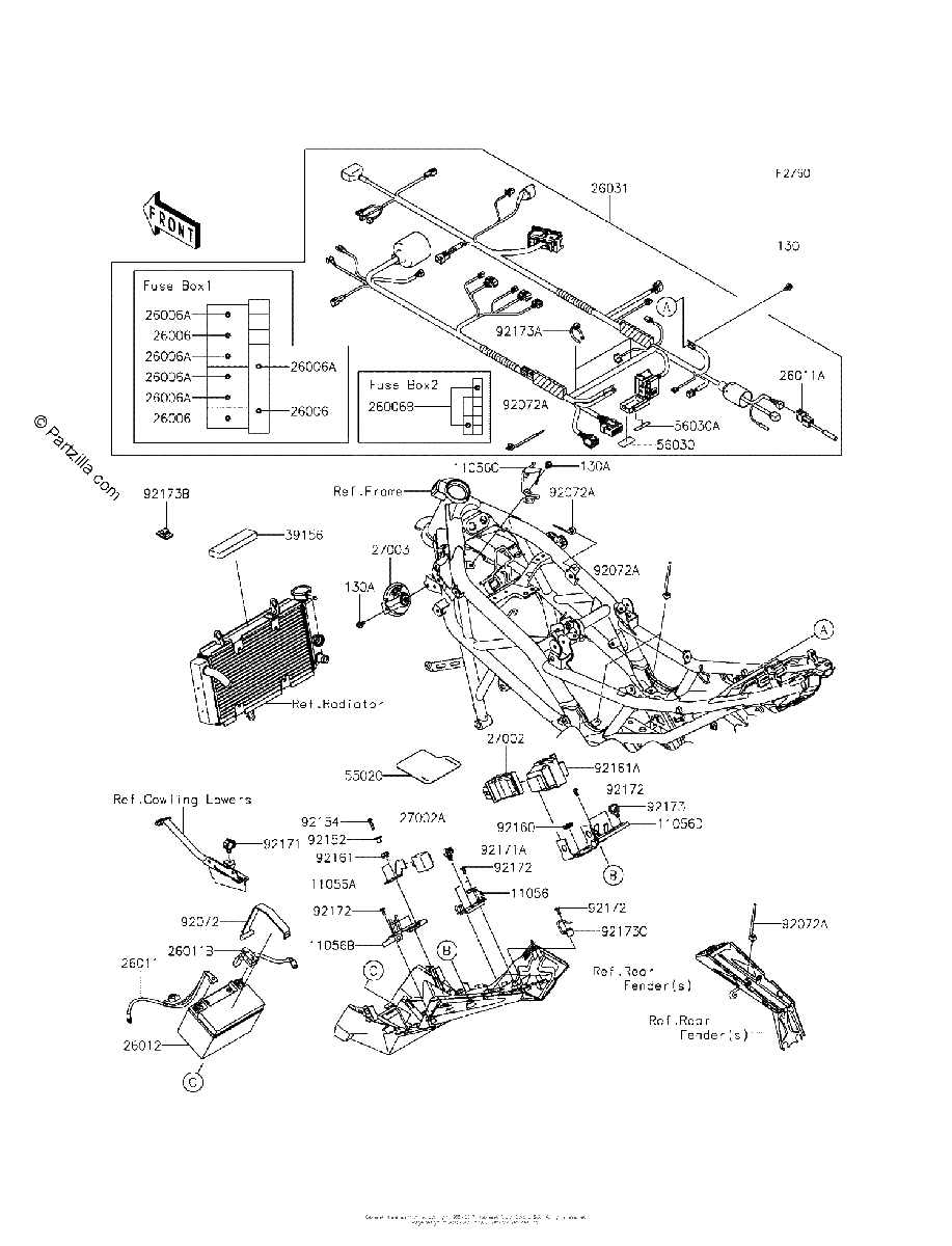 Diagrama de CHASSIS ELECTRICAL EQUIPMENT