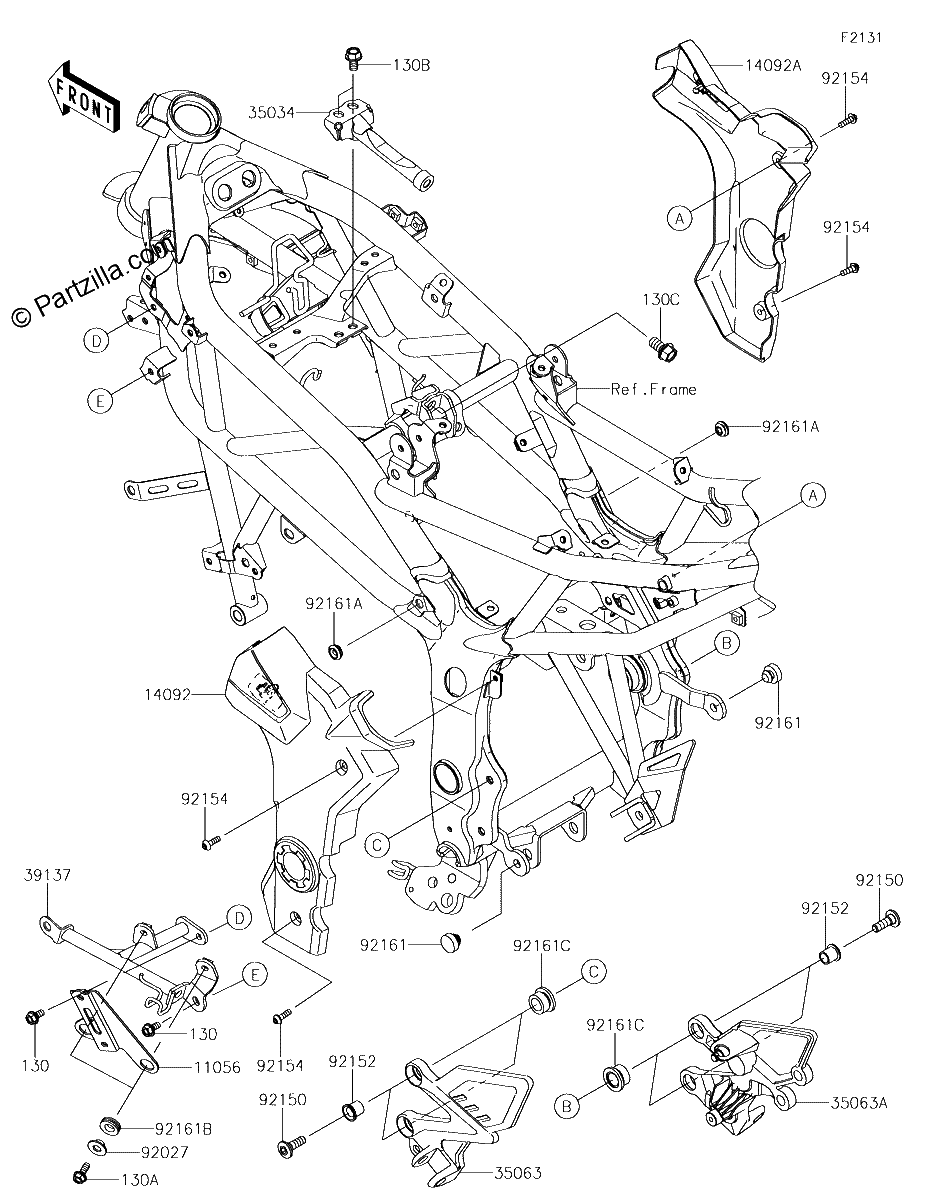 Diagrama de FRAME FITTINGS FEF FFF