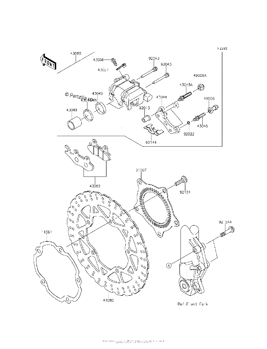 Diagrama de FRONT BRAKE