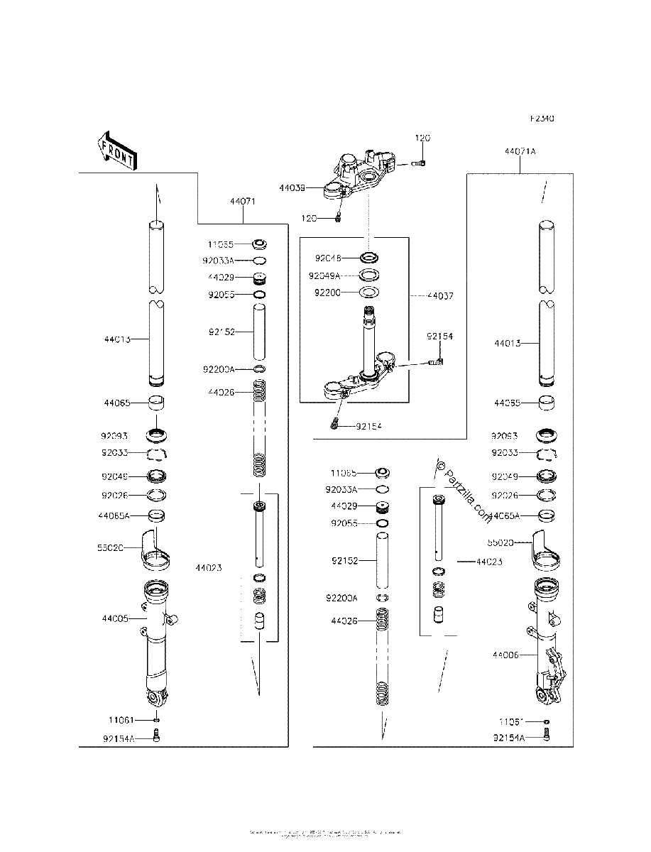 Diagrama de FRONT FORK