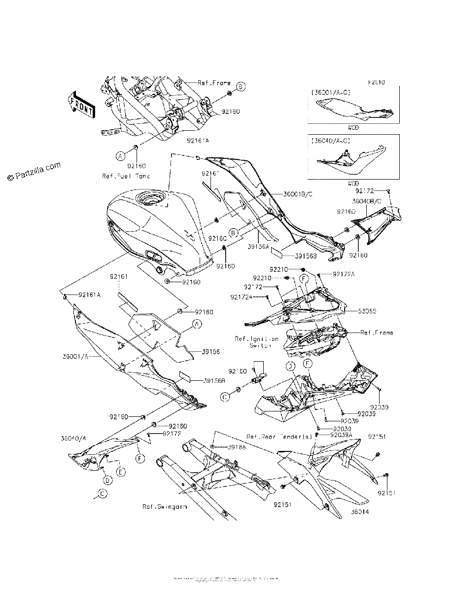 Diagrama de SIDE COVERS CHAIN COVER