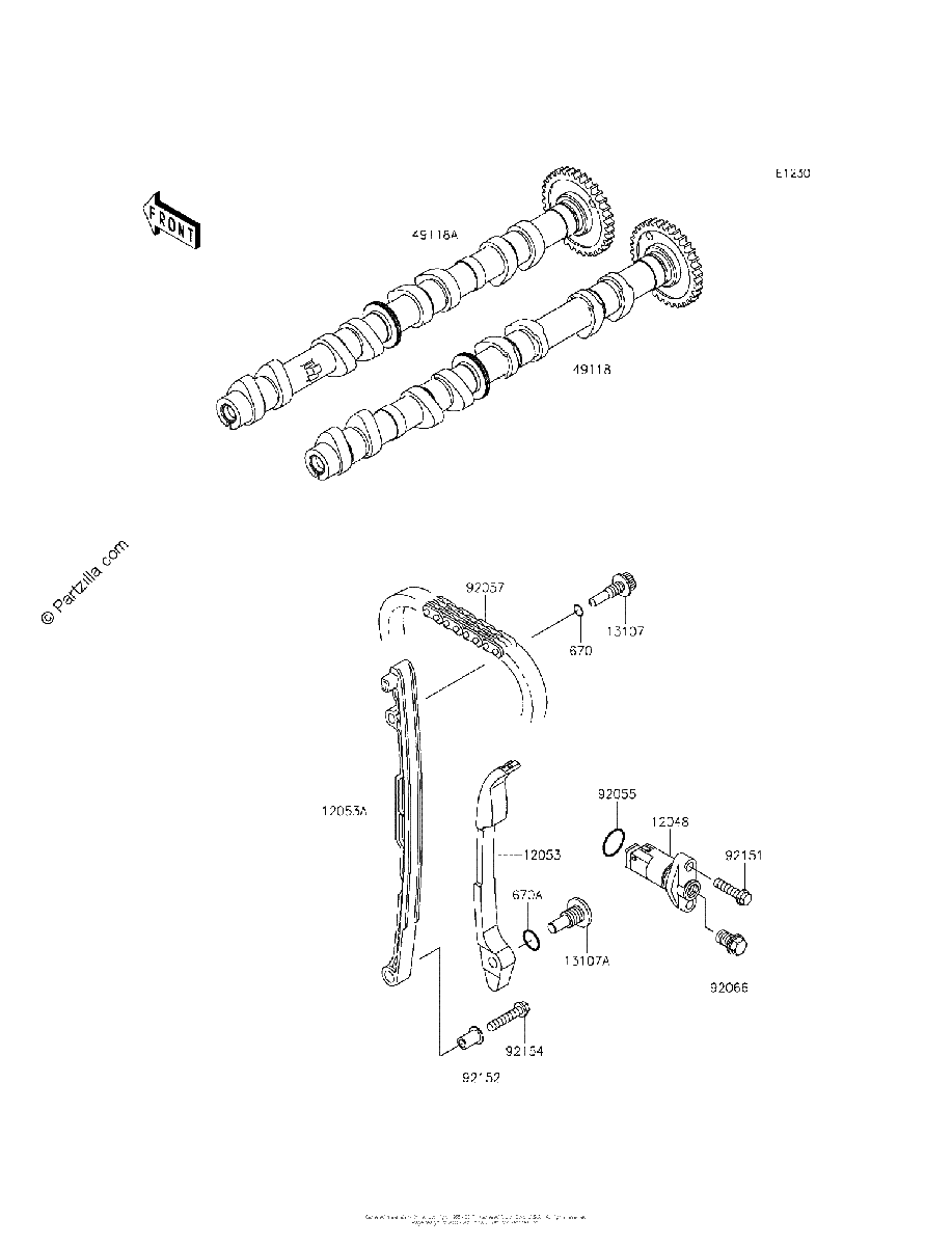 Diagrama de CAMSHAFT S TENSIONER