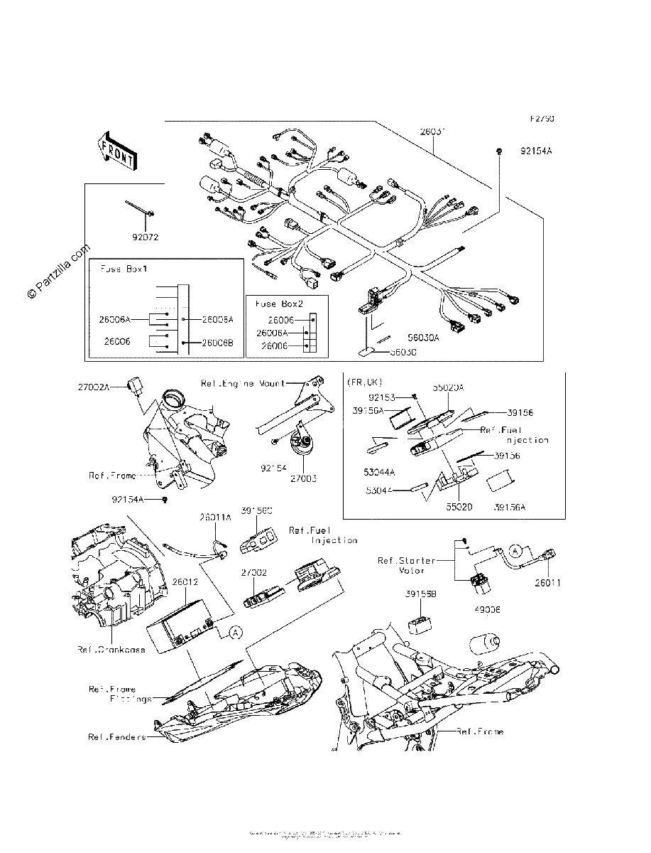 Diagrama de CHASSIS ELECTRICAL EQUIPMENT