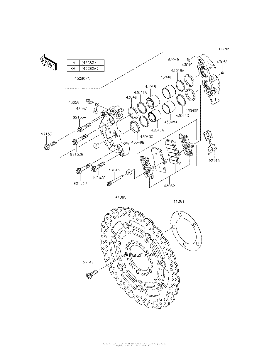 Diagrama de FRONT BRAKE