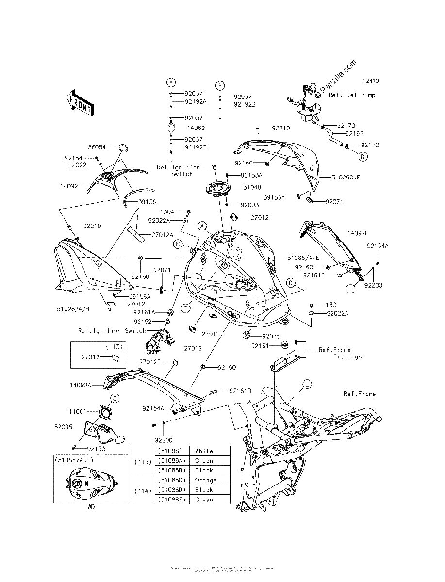 Diagrama de FUEL TANK ADS AEF