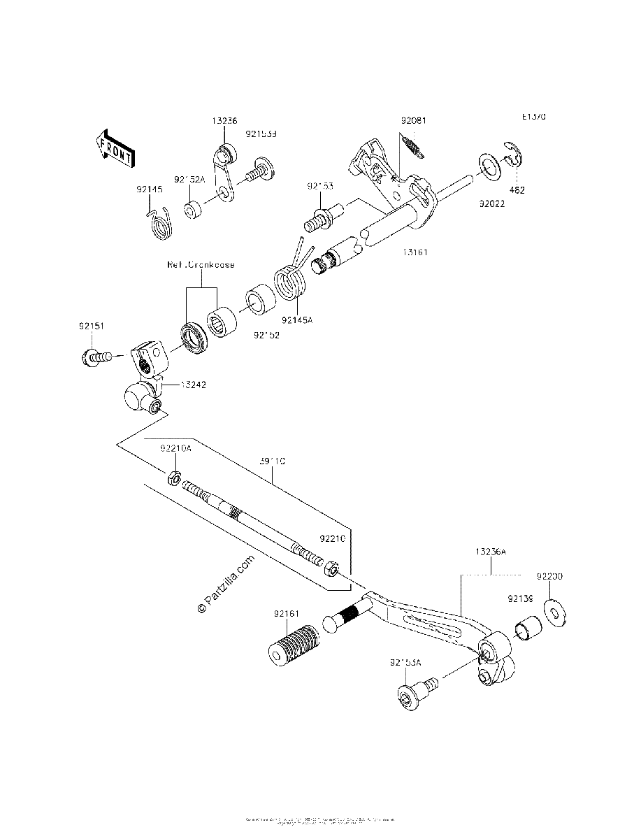 Diagrama de GEAR CHANGE MECHANISM