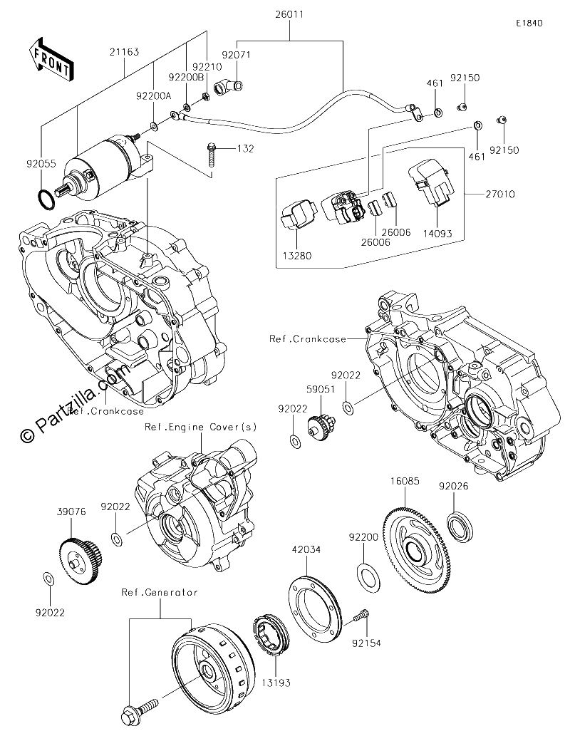 Diagrama de STARTER MOTOR