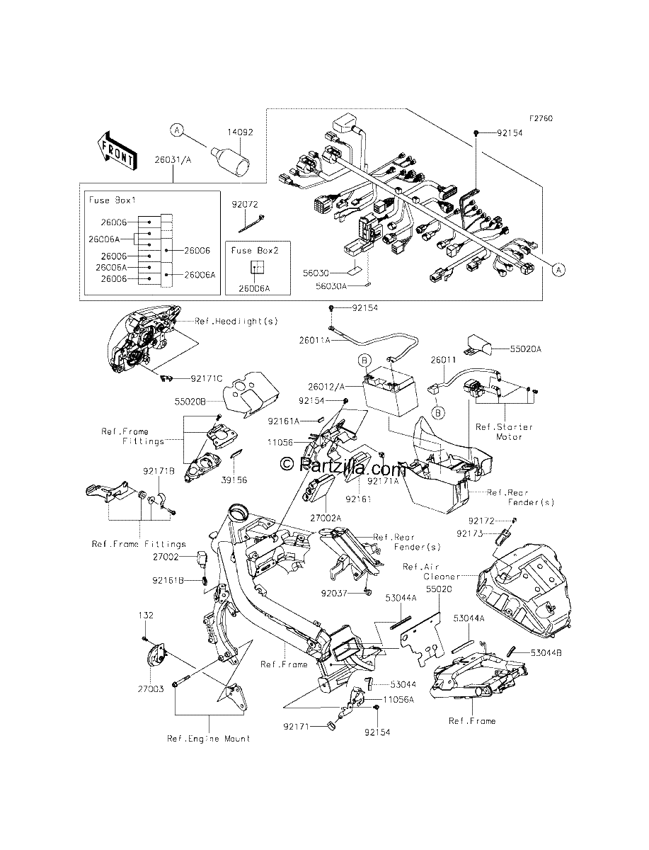 Diagrama de CHASSIS ELECTRICAL EQUIPMENT