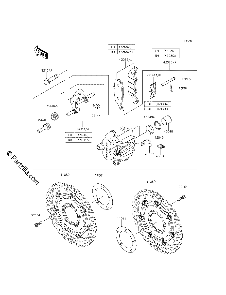 Diagrama de FRONT BRAKE