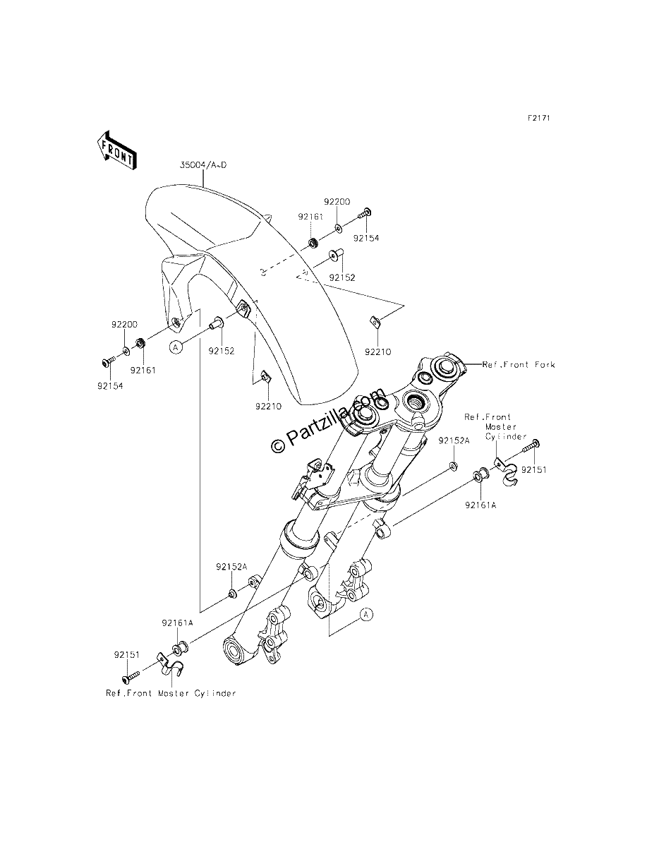 Diagrama de FRONT FENDER S