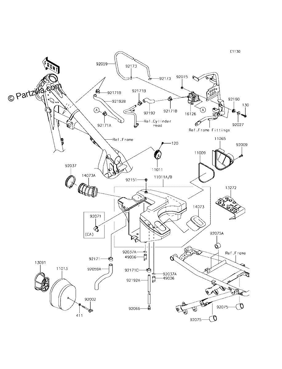 Diagrama de AIR CLEANER