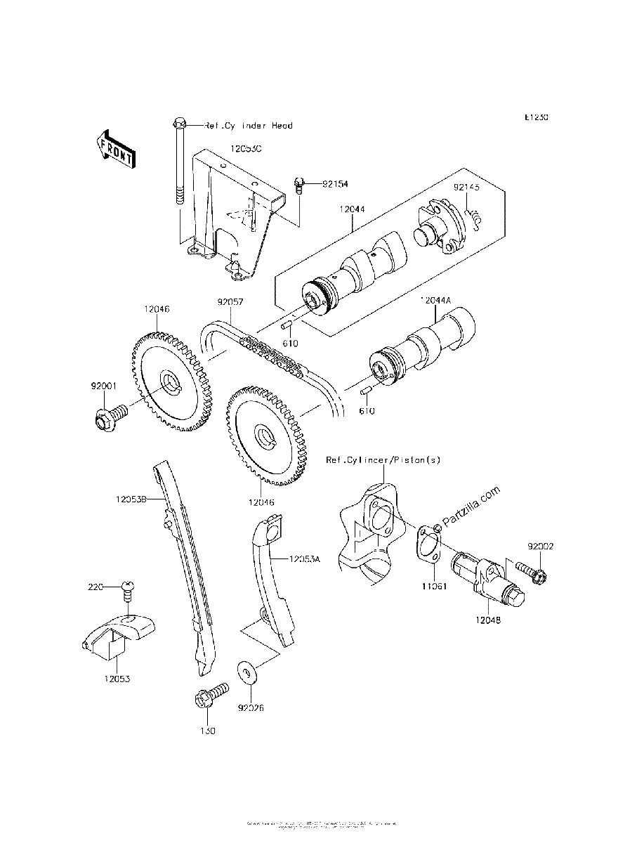 Diagrama de CAMSHAFT S TENSIONER