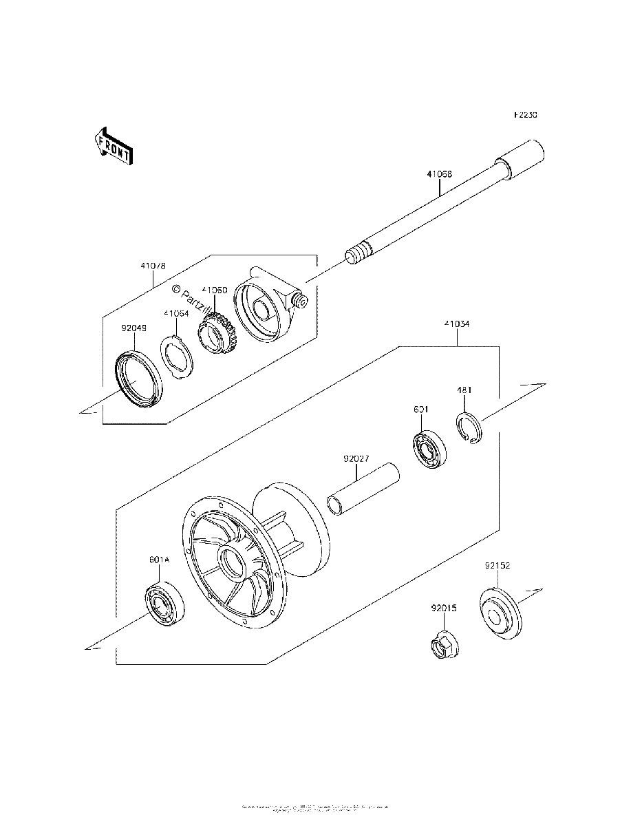 Diagrama de FRONT HUB
