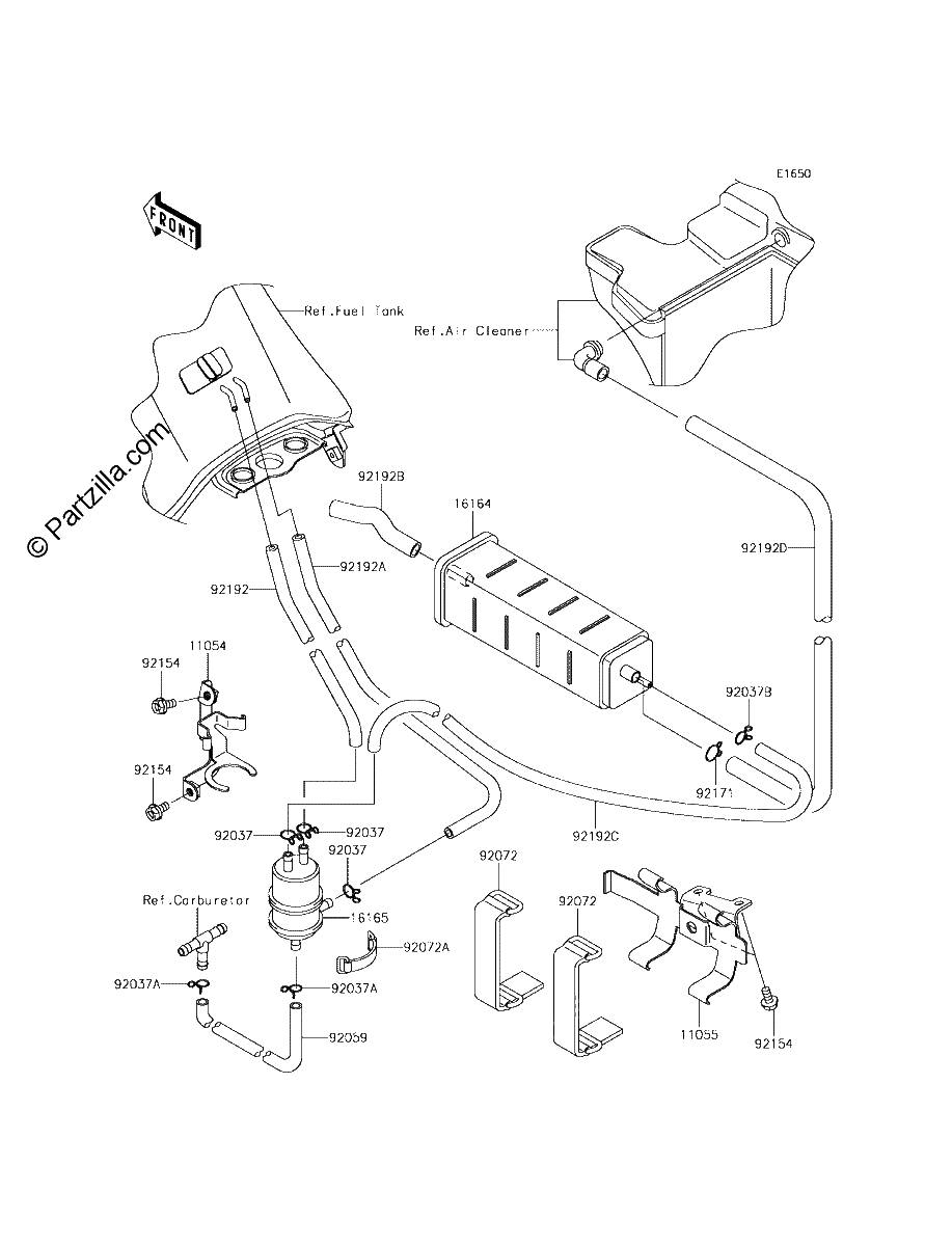 Diagrama de FUEL EVAPORATIVE SYSTEM CA
