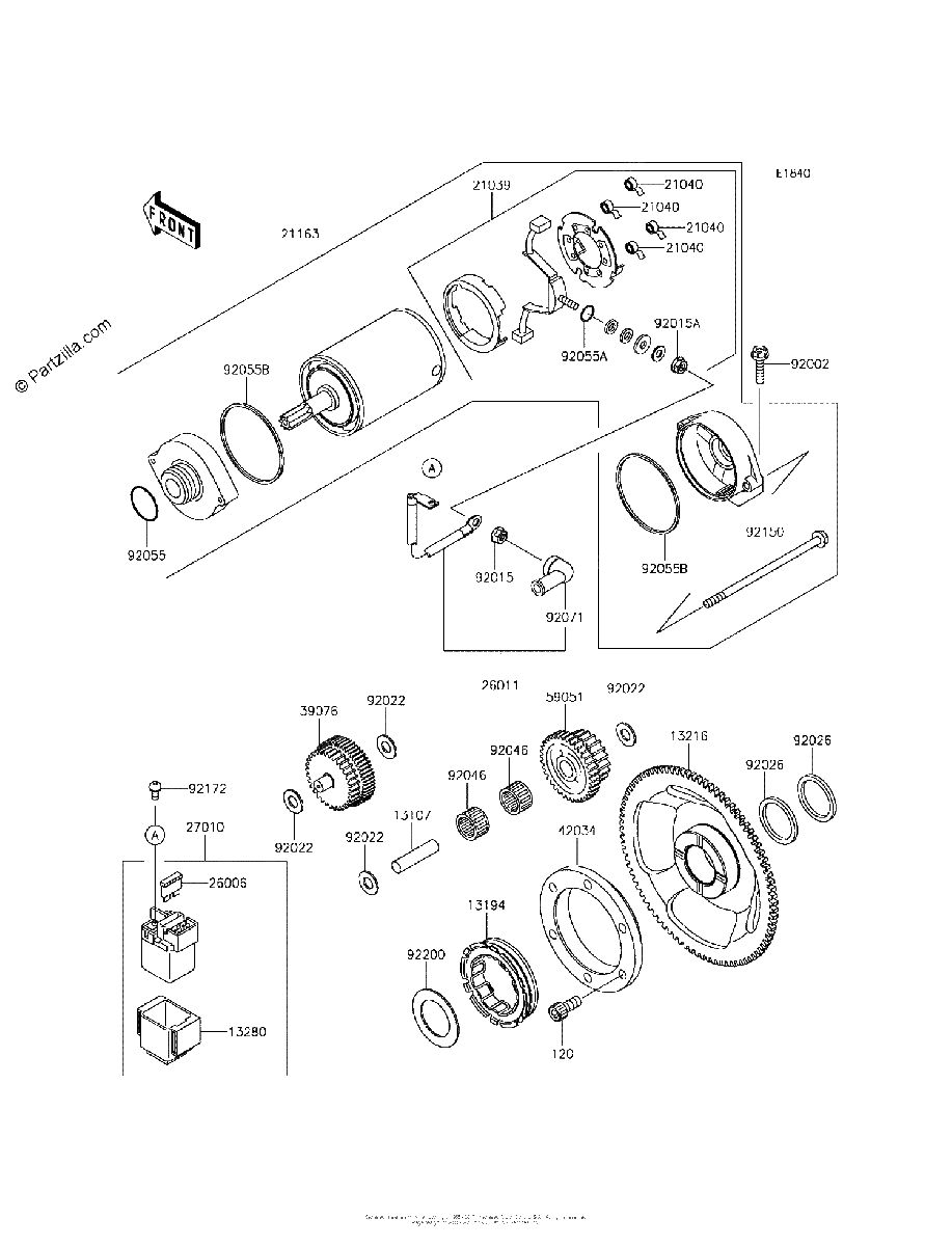 Diagrama de STARTER MOTOR