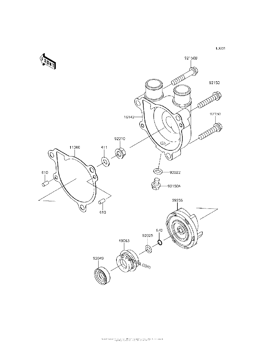 Diagrama de WATER PUMP