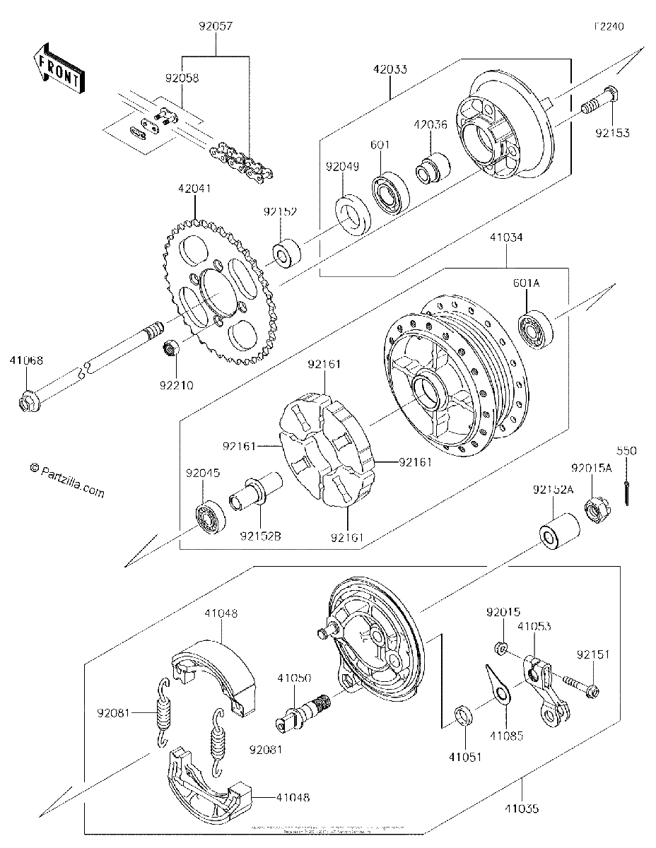 Diagrama de REAR HUB