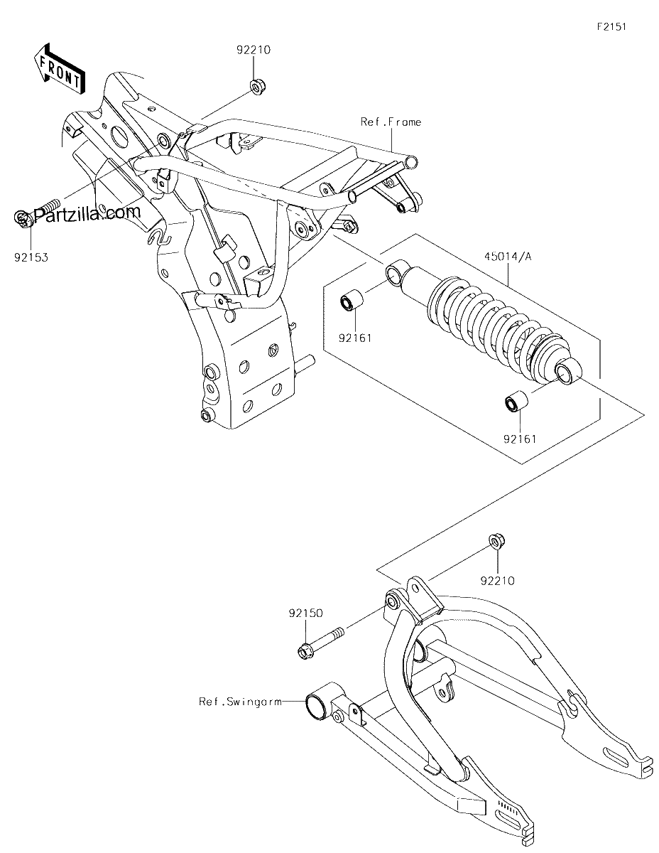 Diagrama de SUSPENSION SHOCK ABSORBER