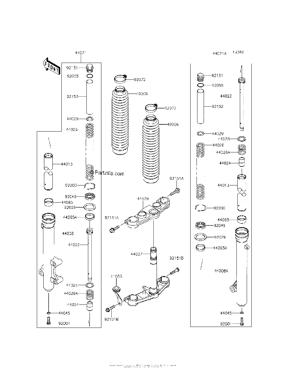 Diagrama de FRONT FORK