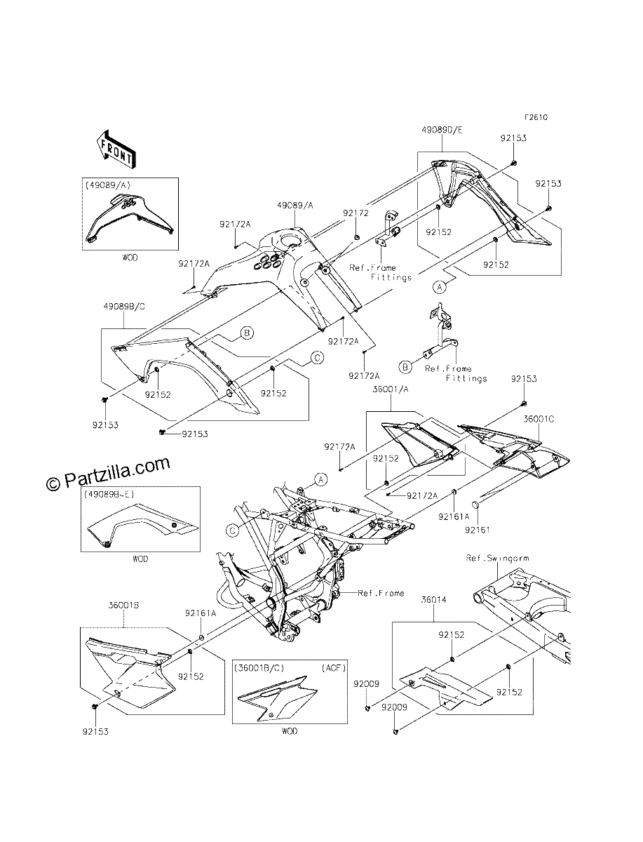 Diagrama de SIDE COVERS CHAIN COVER
