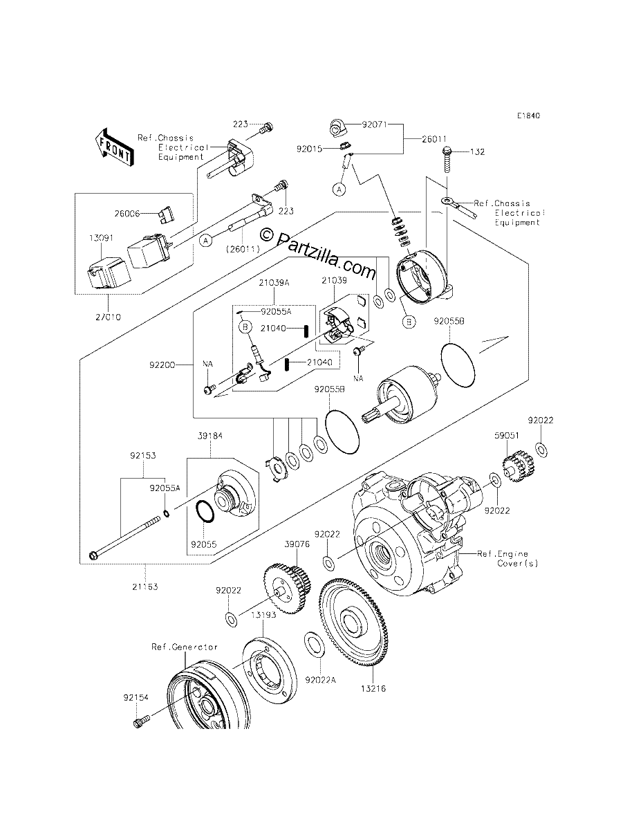 Diagrama de STARTER MOTOR