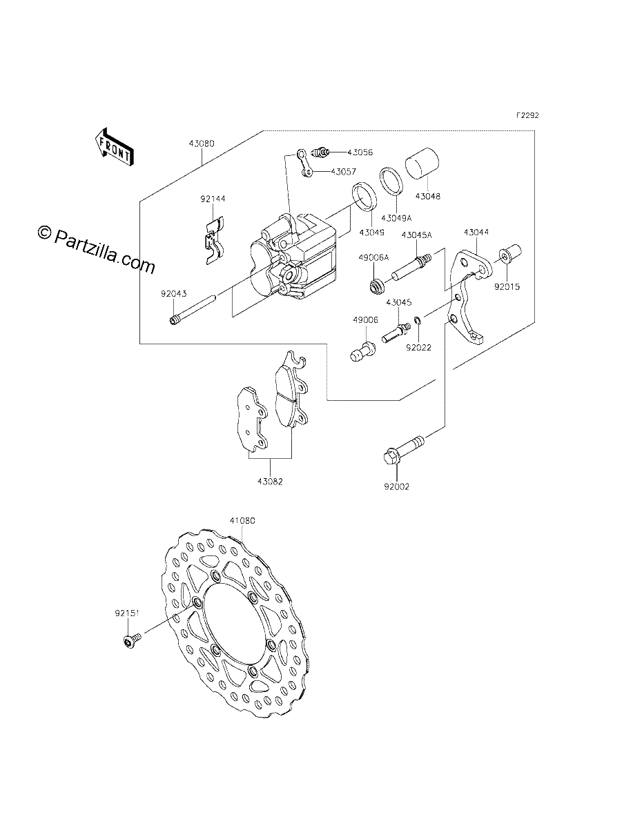Diagrama de FRONT BRAKE