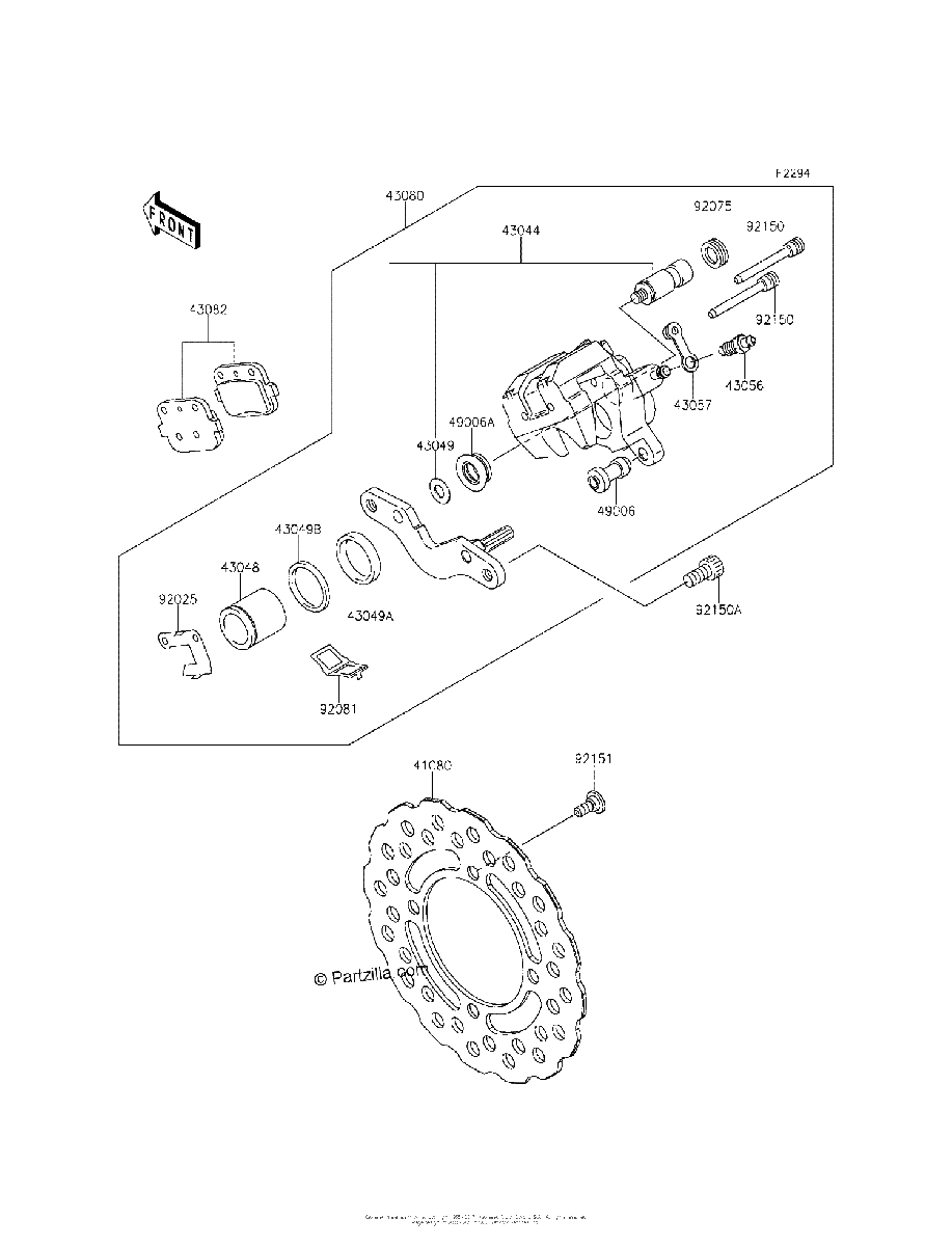 Diagrama de REAR BRAKE