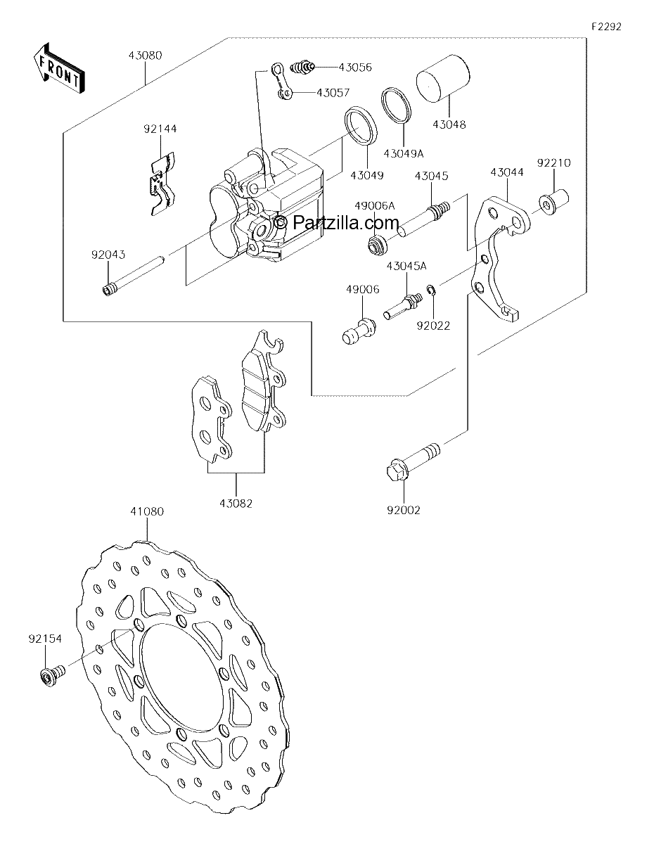 Diagrama de FRONT BRAKE