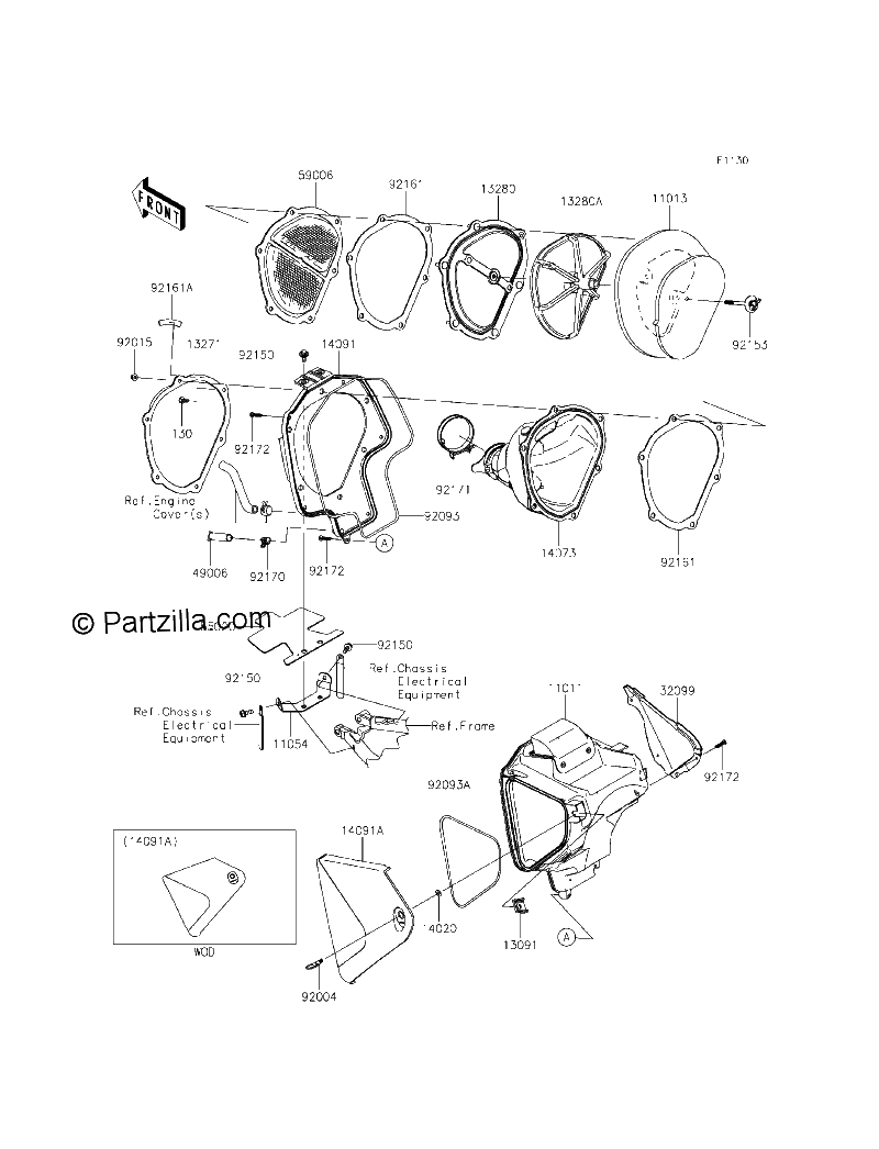 Diagrama de AIR CLEANER