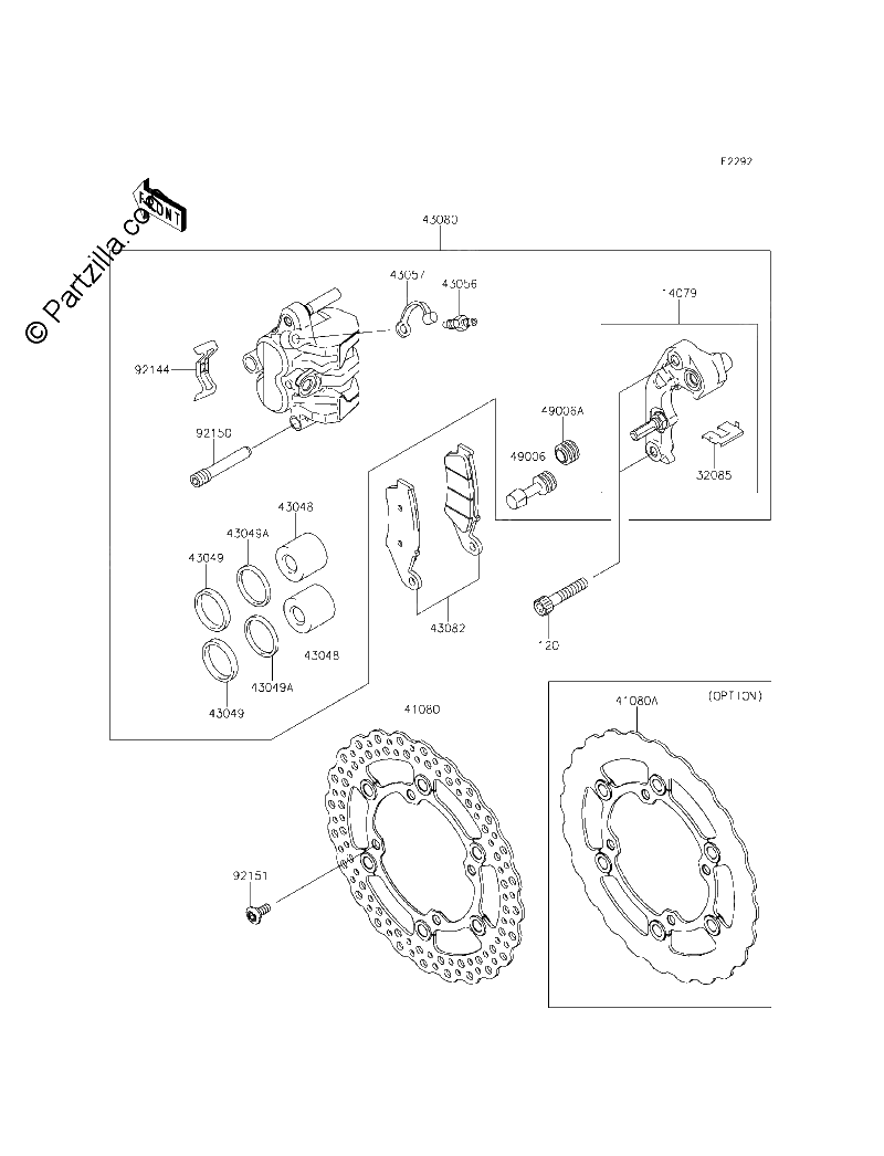 Diagrama de FRONT BRAKE
