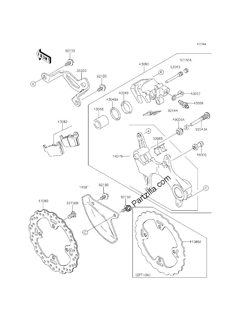Diagrama de REAR BRAKE