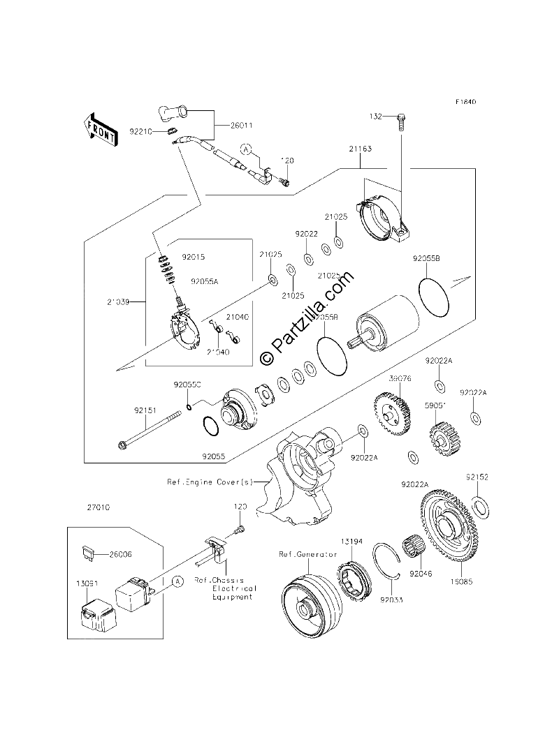 Diagrama de STARTER MOTOR