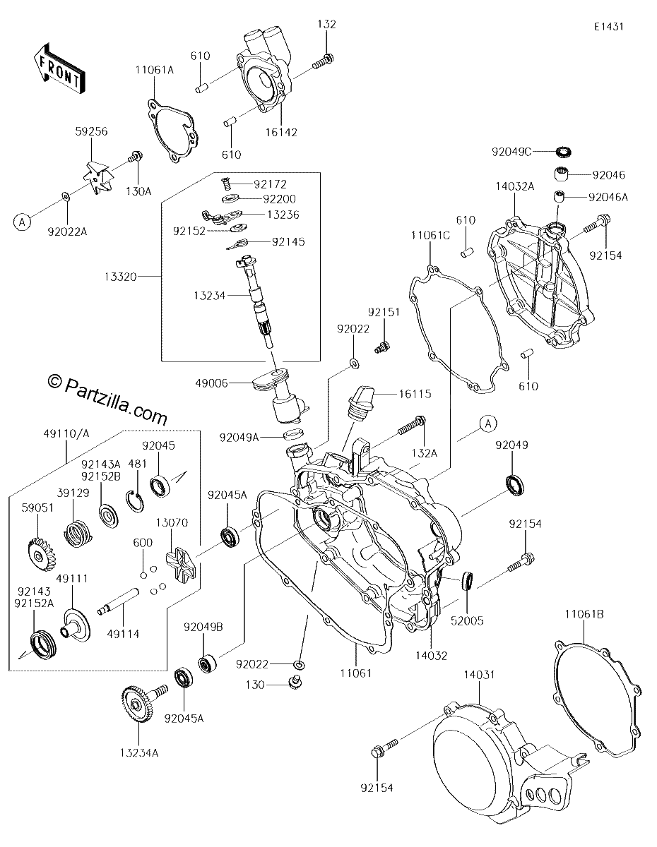 Diagrama de ENGINE COVER S